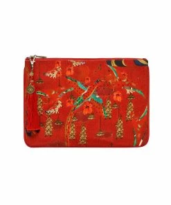 Camilla EBoutique (US) Up To 30% Off SMALL CANVAS CLUTCH FORBIDDEN FRUIT