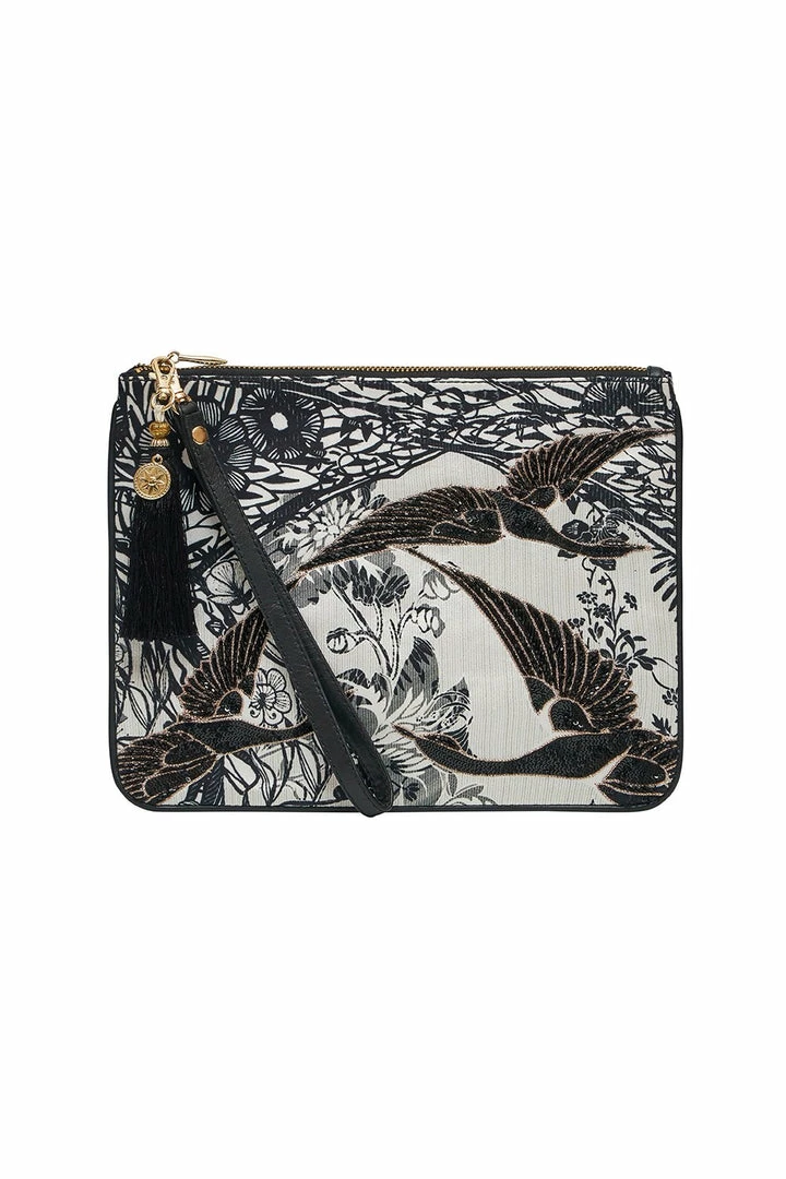 Camilla EBoutique (US) Up To 30% Off ZIP TOP CLUTCH SILVER LININGS