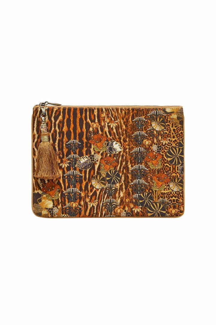 Camilla EBoutique (US) SMALL CANVAS CLUTCH WILD AZAL Up To 40% Off