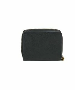 Camilla EBoutique (US) MINI ZIP AROUND LEATHER WALLET SOLID BLACK Up To 30% Off