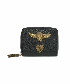 Camilla EBoutique (US) MINI ZIP AROUND LEATHER WALLET SOLID BLACK Up To 30% Off