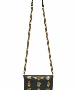 Camilla EBoutique (US) STUDDED LEATHER CROSS BODY SOLID BLACK Up To 30% Off