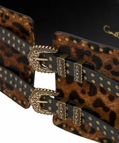 Camilla EBoutique (US) WIDE DOUBLE BUCKLE BELT FIRE AT NIGHT