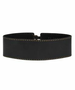 Camilla EBoutique (US) WIDE DOUBLE BUCKLE BELT SOLID BLACK Accessories