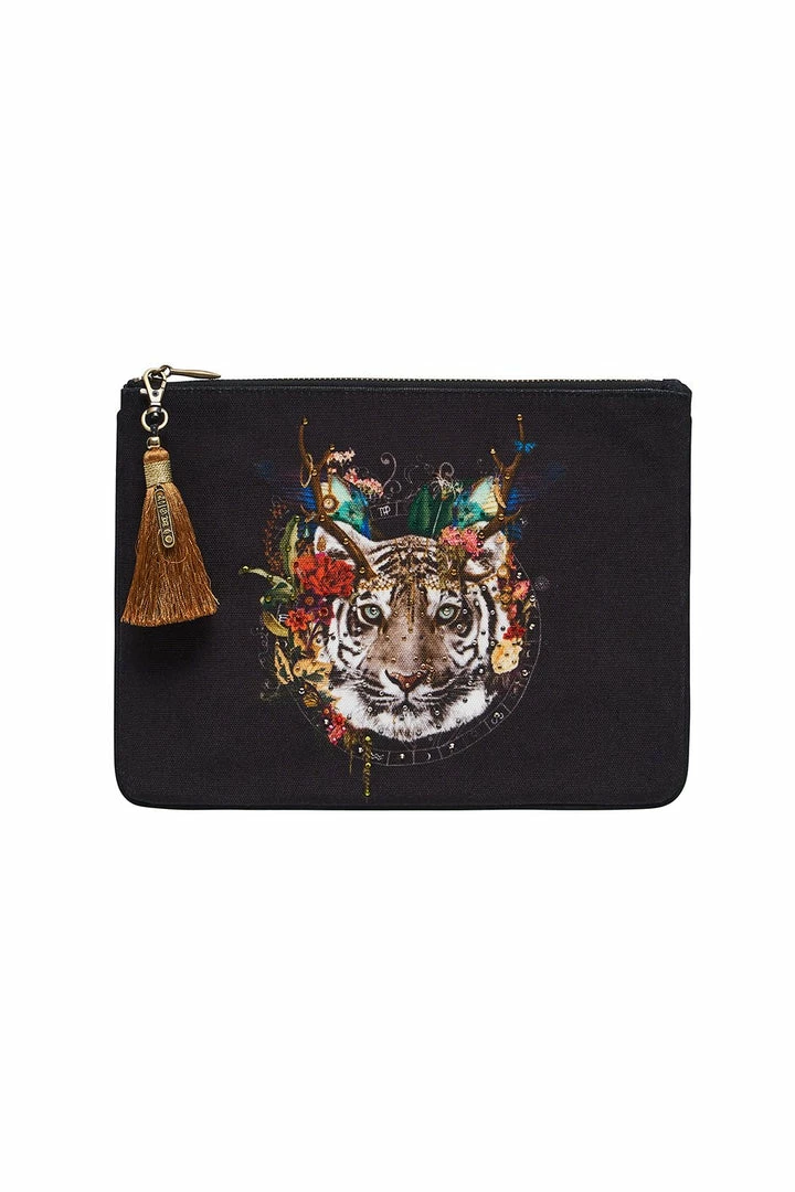 Camilla EBoutique (US) SMALL CANVAS CLUTCH EMERALD'S ORBIT