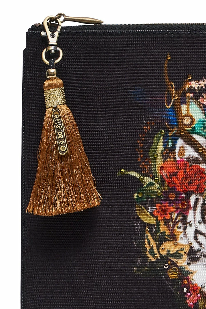 Camilla EBoutique (US) SMALL CANVAS CLUTCH EMERALD'S ORBIT