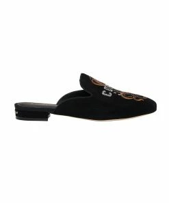 Camilla EBoutique (US) Up To 40% Off SQUARE TOE SLIPPER SOLID BLACK