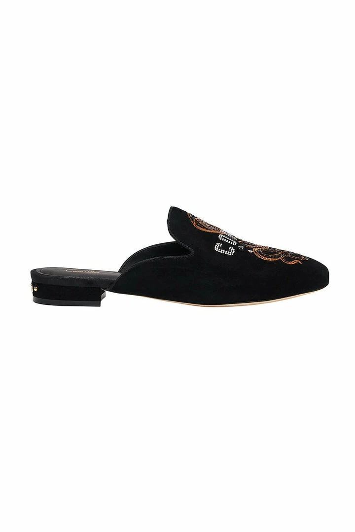 Camilla EBoutique (US) Up To 40% Off SQUARE TOE SLIPPER SOLID BLACK