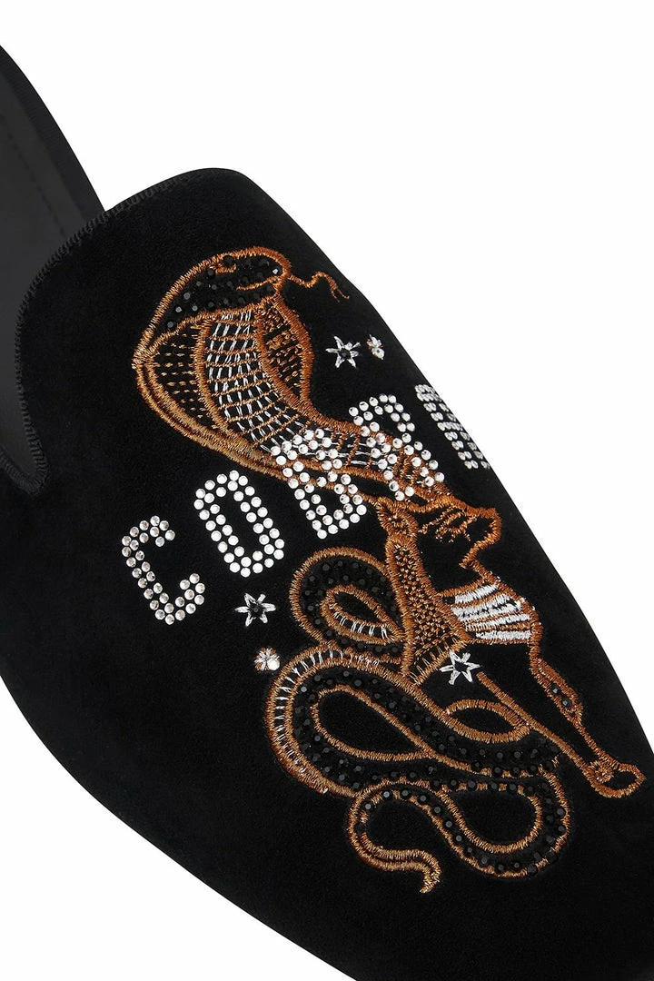 Camilla EBoutique (US) Up To 40% Off SQUARE TOE SLIPPER SOLID BLACK