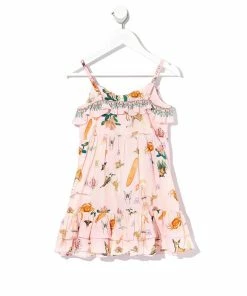Camilla EBoutique (US) KIDS BUTTON THROUGH FRILL DRESS OVER THE RAINBOW