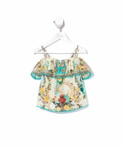 Camilla EBoutique (US) Up To 50% Off KIDS RUFFLE TOP TEA AND HONEY