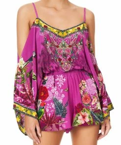 Camilla EBoutique (US) Up To 30% Off DROP SHOULDER PLAYSUIT JUNGLE LANGUAGE