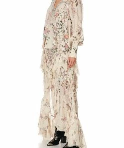 Camilla EBoutique (US) Up To 50% Off SHIRRED CUFF BLOUSE PHOENIX FLOWER