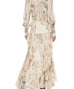 Camilla EBoutique (US) Up To 50% Off SHIRRED CUFF BLOUSE PHOENIX FLOWER