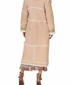 Camilla EBoutique (US) Up To 40% Off LONG SUEDE SHEARLING COAT ISTENANYA