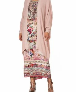 Camilla EBoutique (US) SOFT KNIT PONCHO WITH EMBROIDERY PINK ISTENANYA Up To 30% Off