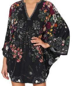 Camilla EBoutique (US) JERSEY SHORT KAFTAN WITH CURVED HEM TO THE GYPSY
