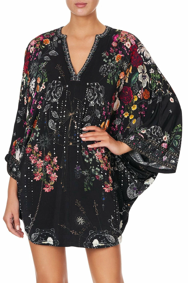 Camilla EBoutique (US) JERSEY SHORT KAFTAN WITH CURVED HEM TO THE GYPSY