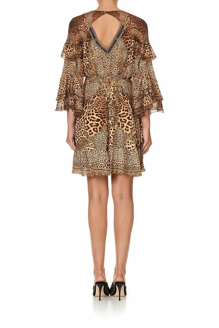 Camilla EBoutique (US) SHORT WRAP DRESS WITH RUFFLES LADY LODGE Sale Clothing