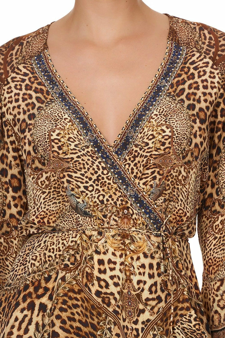 Camilla EBoutique (US) SHORT WRAP DRESS WITH RUFFLES LADY LODGE Sale Clothing