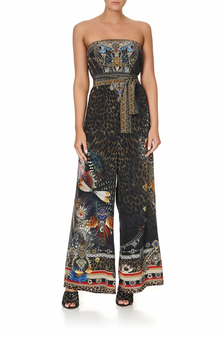 Camilla EBoutique (US) TIE WAIST STRAPLESS JUMPSUIT TREASURE CHASER