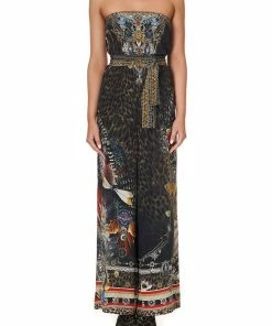 Camilla EBoutique (US) TIE WAIST STRAPLESS JUMPSUIT TREASURE CHASER