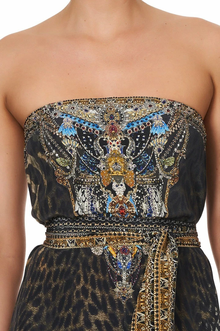 Camilla EBoutique (US) TIE WAIST STRAPLESS JUMPSUIT TREASURE CHASER
