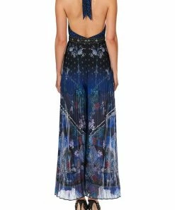 Camilla EBoutique (US) TIE NECK HALTER JUMPSUIT CAMDEN MOON Sale Clothing