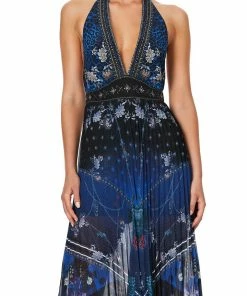 Camilla EBoutique (US) TIE NECK HALTER JUMPSUIT CAMDEN MOON Sale Clothing