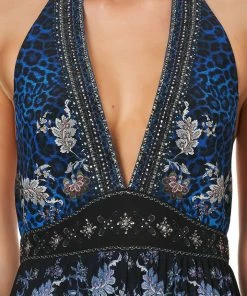 Camilla EBoutique (US) TIE NECK HALTER JUMPSUIT CAMDEN MOON Sale Clothing