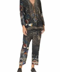 Camilla EBoutique (US) Up To 30% Off LACE UP BLOUSE TREASURE CHASER