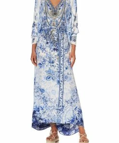 Camilla EBoutique (US) Up To 30% Off SPLIT HEM LACE UP KAFTAN HIGH TEA