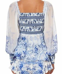 Camilla EBoutique (US) SHIRRED BODICE BLOUSE HIGH TEA