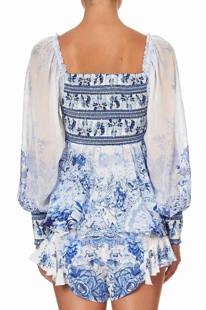 Camilla EBoutique (US) SHIRRED BODICE BLOUSE HIGH TEA