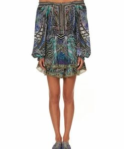Camilla EBoutique (US) TIERED MINI DRESS ANIMAL ARMY Up To 30% Off