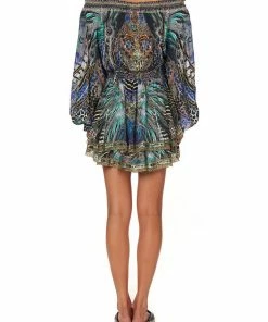 Camilla EBoutique (US) TIERED MINI DRESS ANIMAL ARMY Up To 30% Off