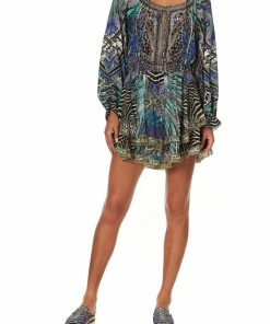 Camilla EBoutique (US) TIERED MINI DRESS ANIMAL ARMY Up To 30% Off