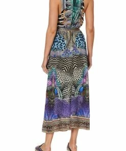 Camilla EBoutique (US) Sale Clothing DRAWSTRING NECK JUMPSUIT ANIMAL ARMY