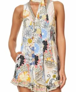 Camilla EBoutique (US) RUFFLE HEM PLAYSUIT BRITAIN BOUQUET