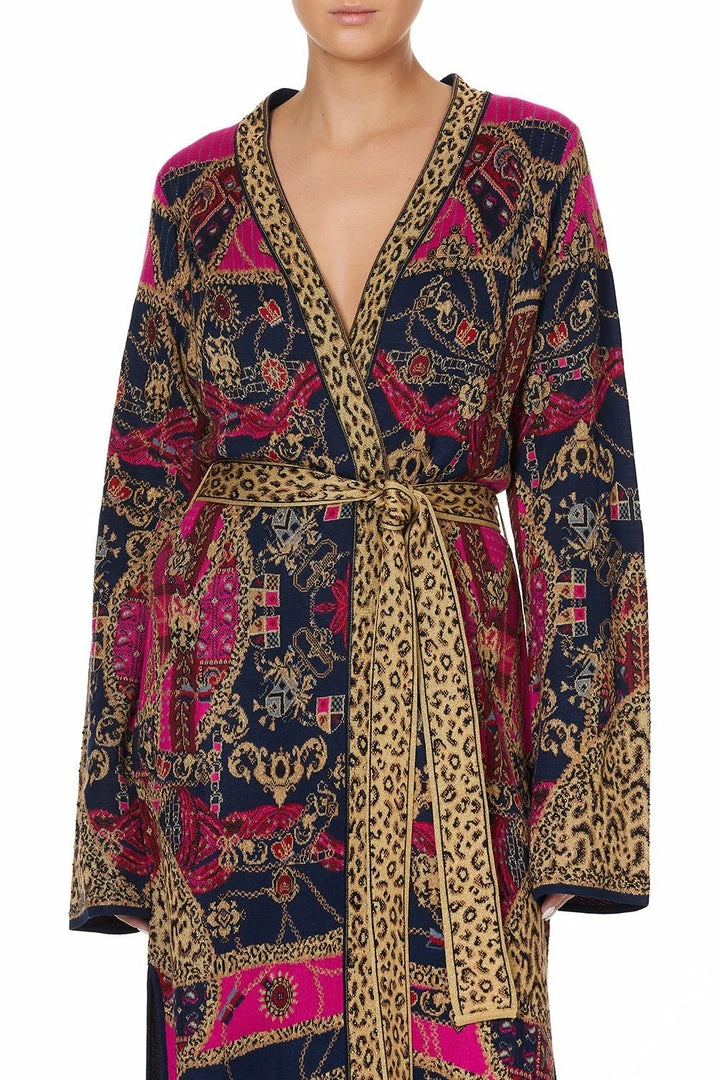 Camilla EBoutique (US) Up To 30% Off LONG CARDIGAN WITH BELT DINING HALL DARLING