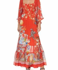 Camilla EBoutique (US) SHIRRED BODICE TIERED DRESS PAISLEY IN PATCHES Sale Clothing