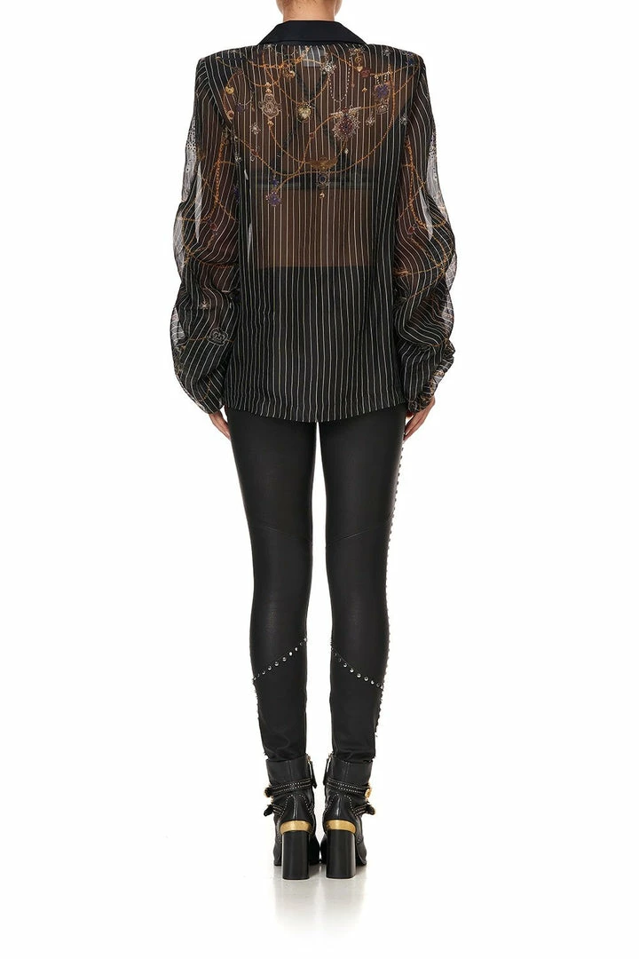 Camilla EBoutique (US) RUCHED SLEEVE BLAZER PUNK OF PRIMROSE