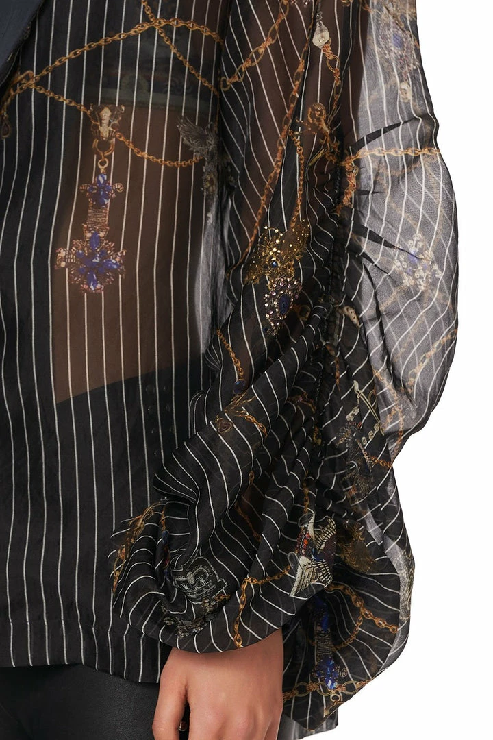 Camilla EBoutique (US) RUCHED SLEEVE BLAZER PUNK OF PRIMROSE