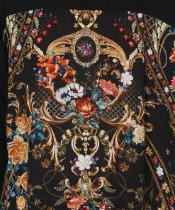 Camilla EBoutique (US) V NECK JUMPER WITH PRINT BACK BLUSHING MANOR Up To 30% Off