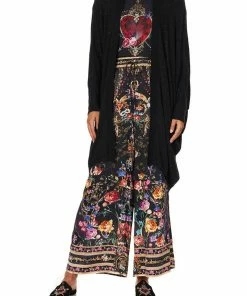 Camilla EBoutique (US) SOFT KNIT PONCHO WITH CRYSTALS BLUSHING MANOR