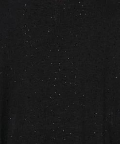 Camilla EBoutique (US) SOFT KNIT PONCHO WITH CRYSTALS BLUSHING MANOR