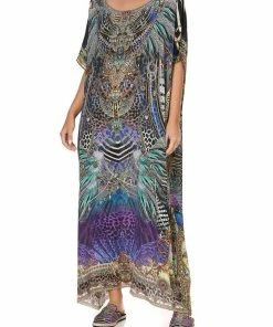 Camilla EBoutique (US) ROUND NECK KAFTAN ANIMAL ARMY
