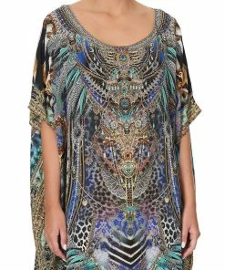 Camilla EBoutique (US) ROUND NECK KAFTAN ANIMAL ARMY