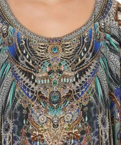 Camilla EBoutique (US) ROUND NECK KAFTAN ANIMAL ARMY
