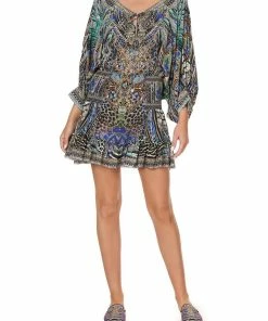 Camilla EBoutique (US) BUTTON DOWN FRILL SKIRT ANIMAL ARMY Sale Clothing